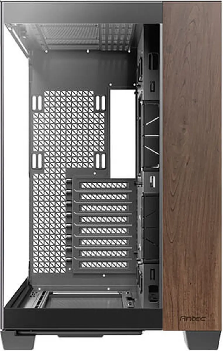 Antec C8 Wood Full Tower - 3 Ventilatoren - Zwart/Hout