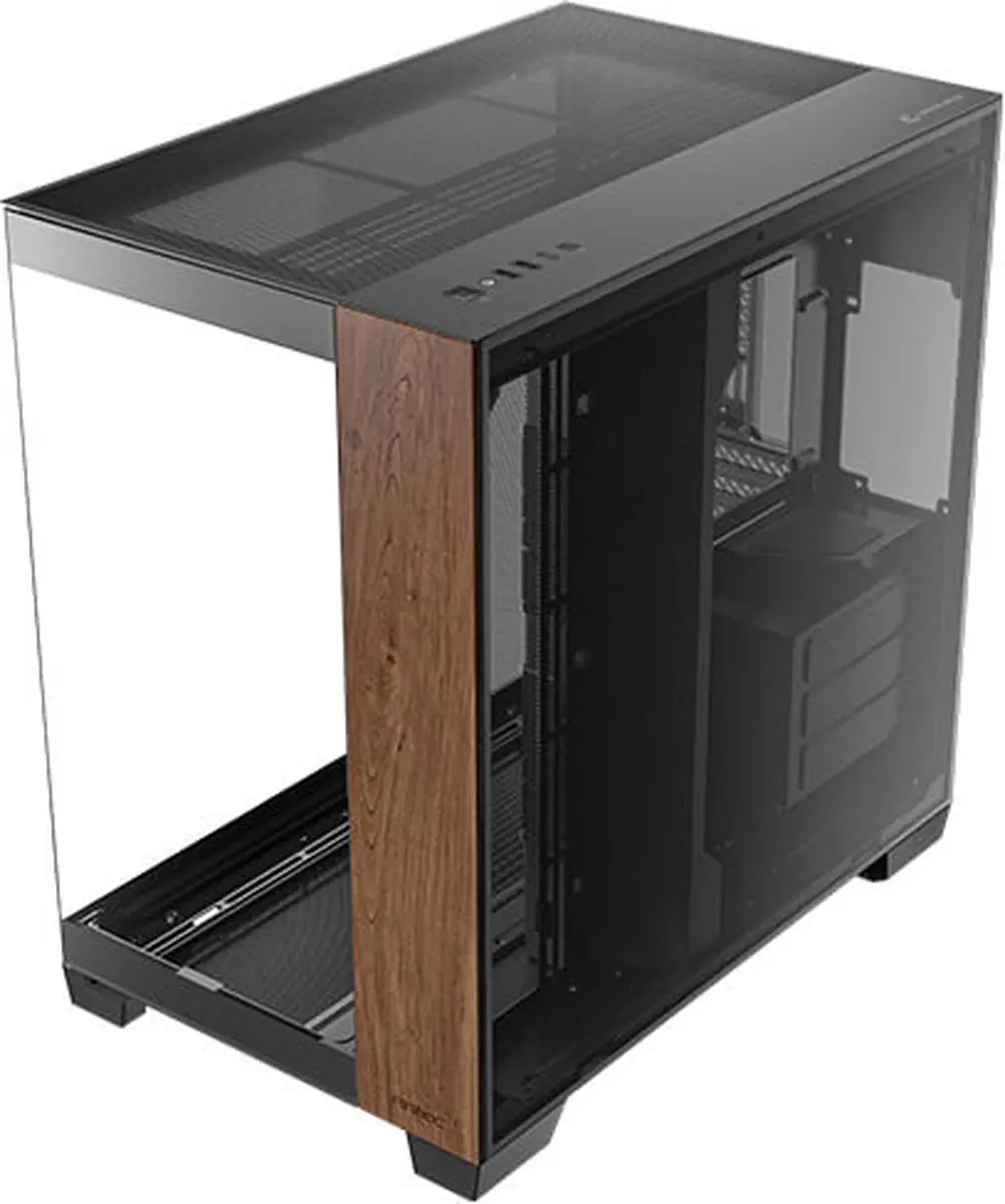 Antec C8 Wood Full Tower - 3 Ventilatoren - Zwart/Hout