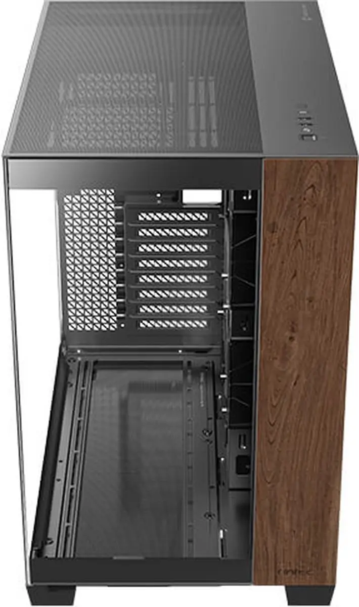 Antec C8 Wood Full Tower - 3 Ventilatoren - Zwart/Hout