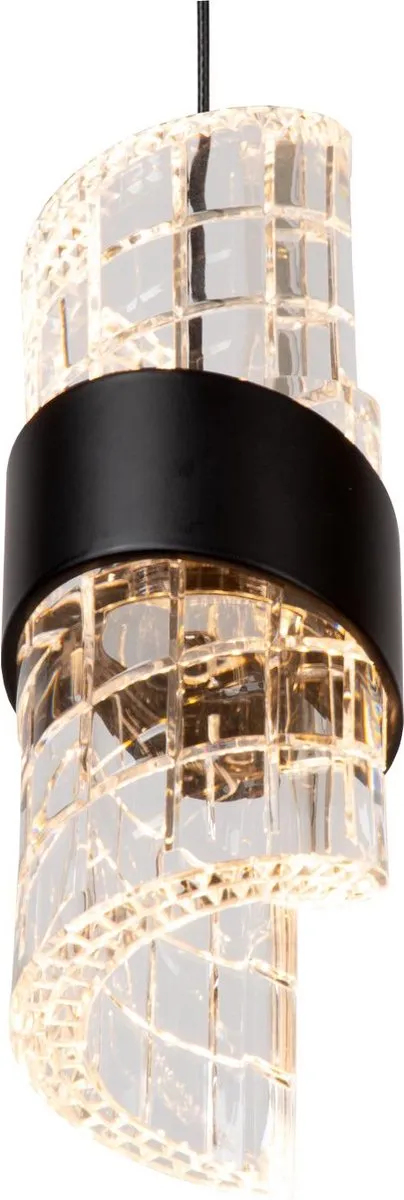 Lucide KLIGANDE - Hanglamp - Ø 13 cm - LED - 1x9W 2700K - Zwart