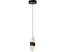 Lucide KLIGANDE - Hanglamp - Ø 13 cm - LED - 1x9W 2700K - Zwart