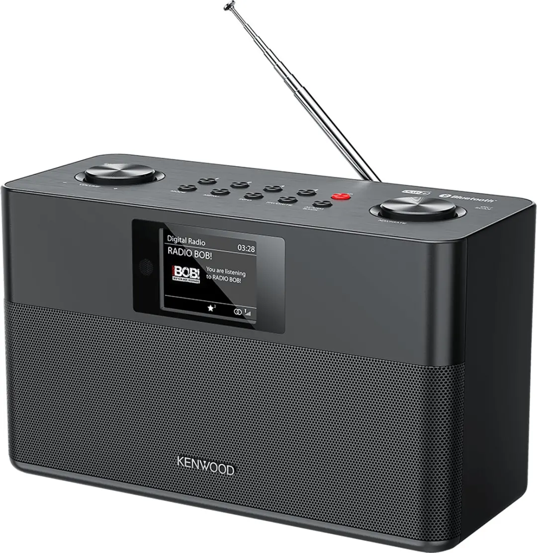 Kenwood CR-ST85DAB Stereo Radio - DAB+ Bluetooth 20W - Zwart