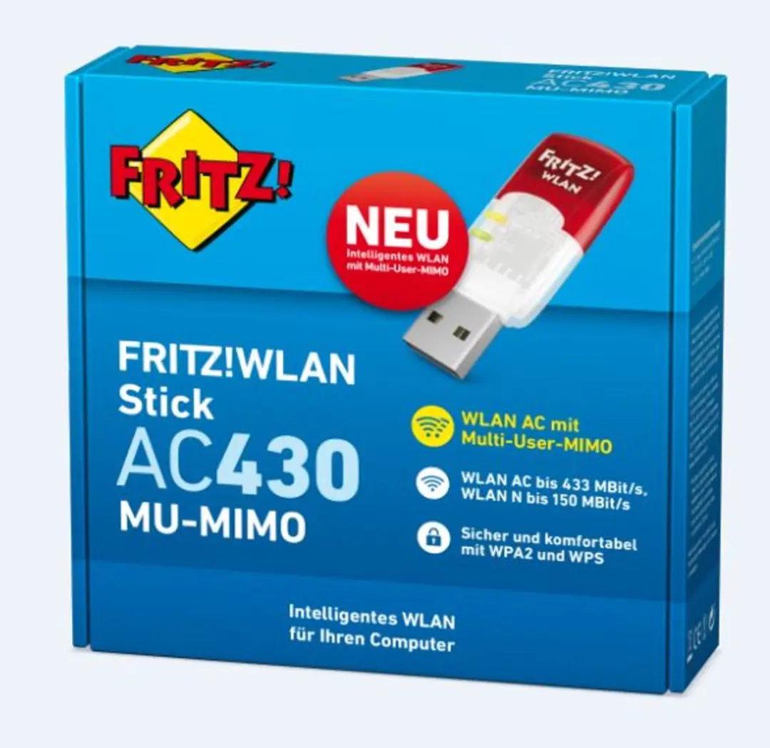 FRITZ! WLAN Stick AC 430 20002766 - Zwart - afbeelding 6 van 6