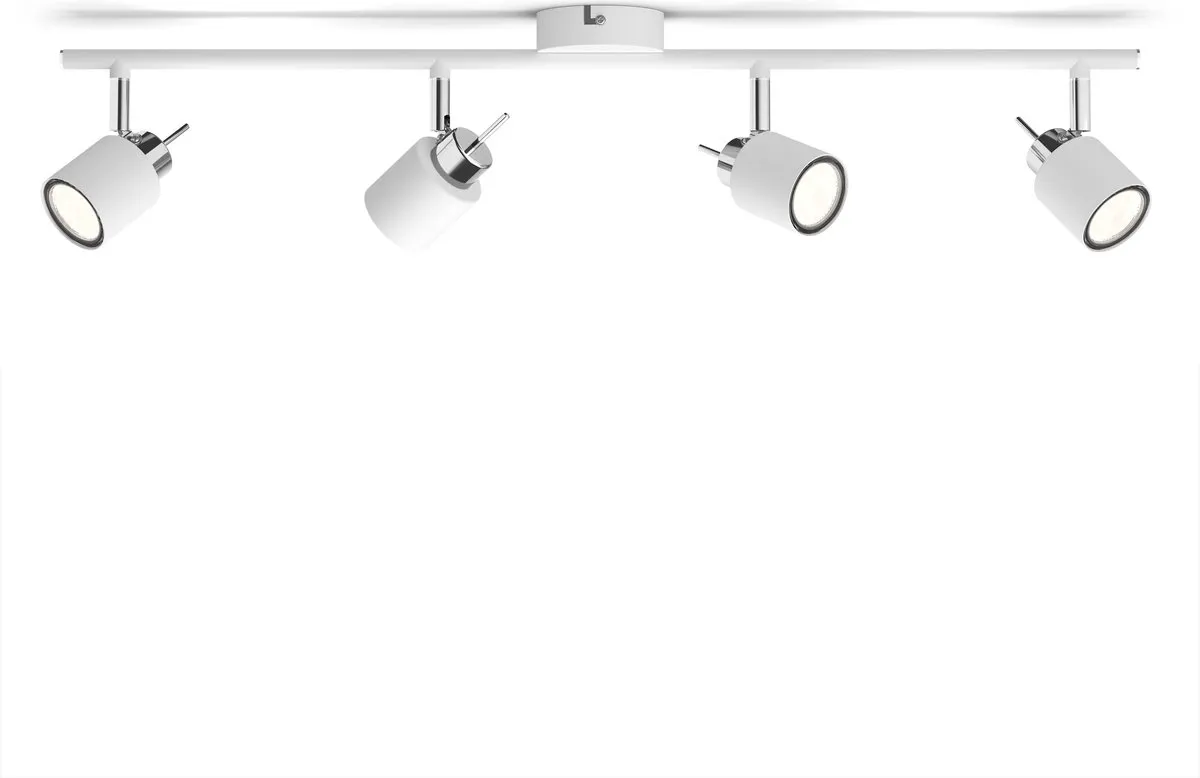 Philips Hue Meranti Opbouwspot 4x GU10 RGBW - Wit