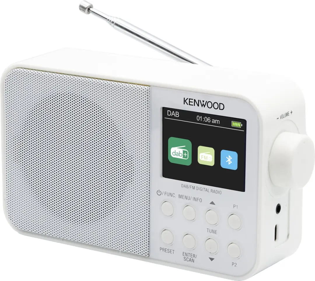Kenwood CR-M30DAB DAB+ Radio - Wit