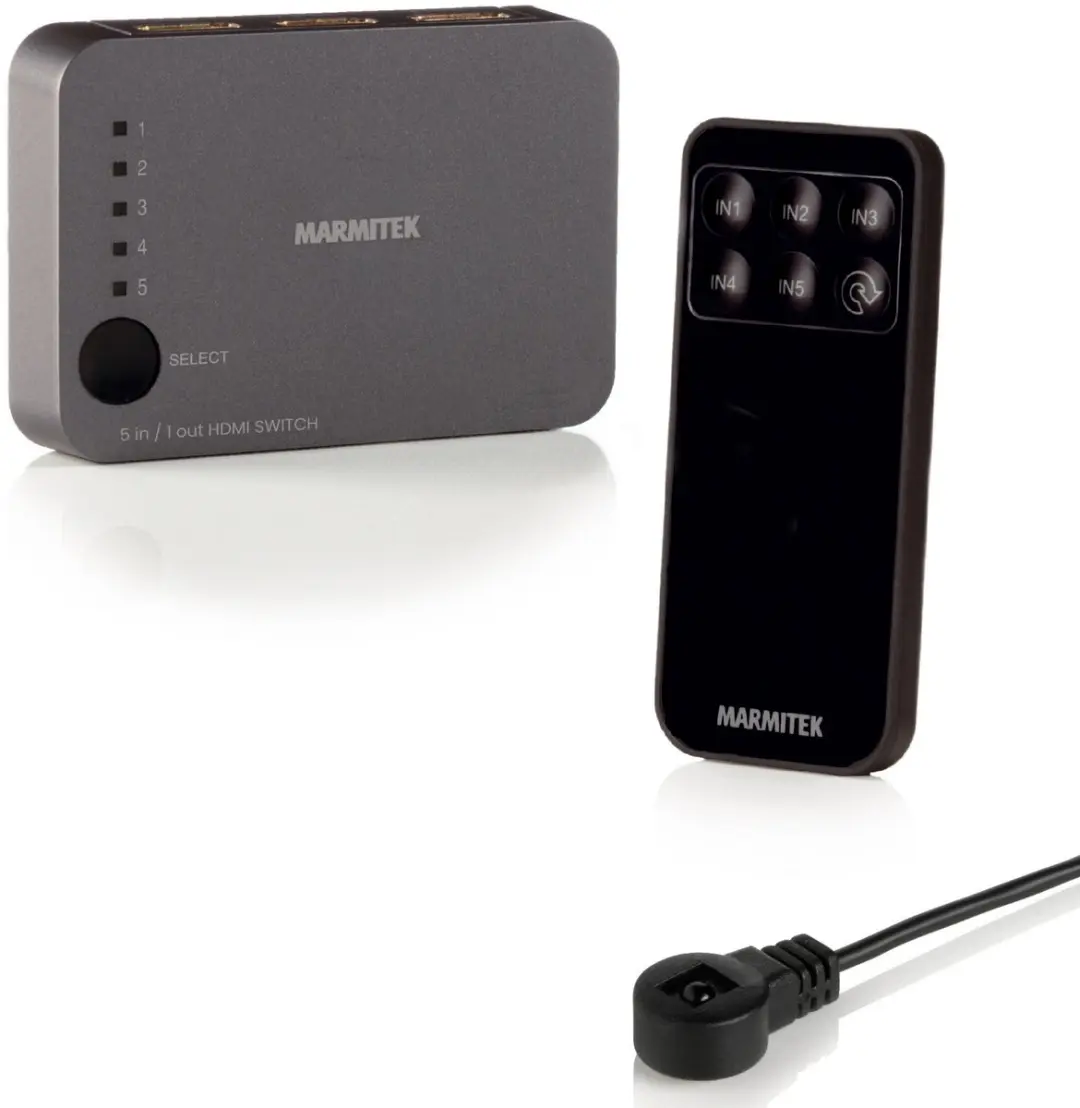 Marmitek Connect 350 UHD 2.0 HDMI Switch 5 in/1 uit