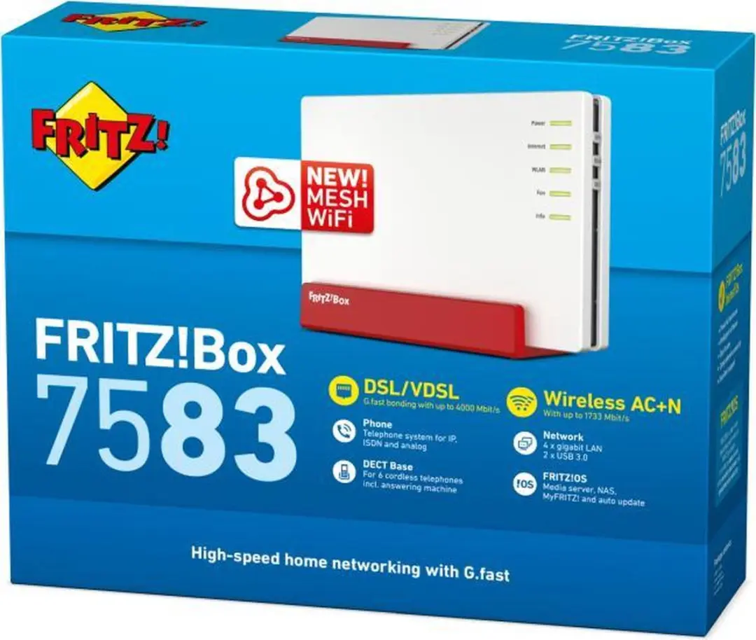 FRITZ!Box 7583 VDSL Router - Dual-Band AC WiFi 5