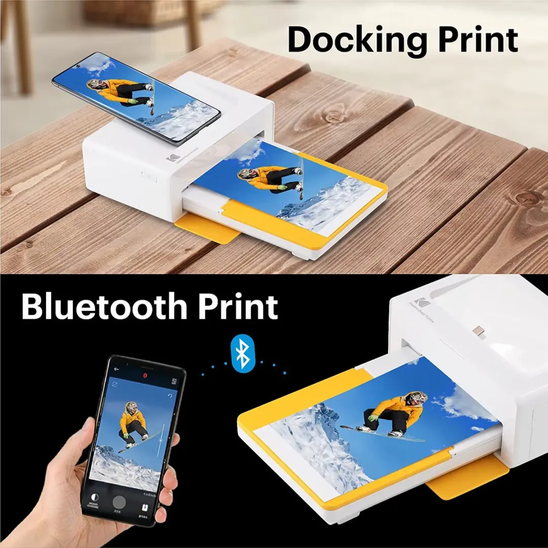 Kodak PD460 Mobiele Fotoprinter - 10x15cm - Geel/Wit