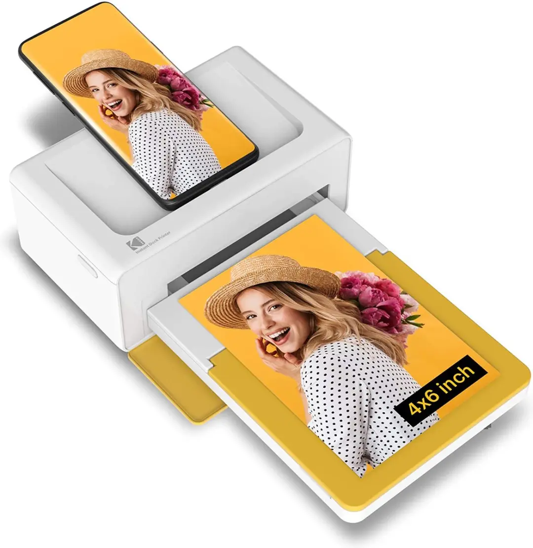 Kodak PD460 Mobiele Fotoprinter - 10x15cm - Geel/Wit
