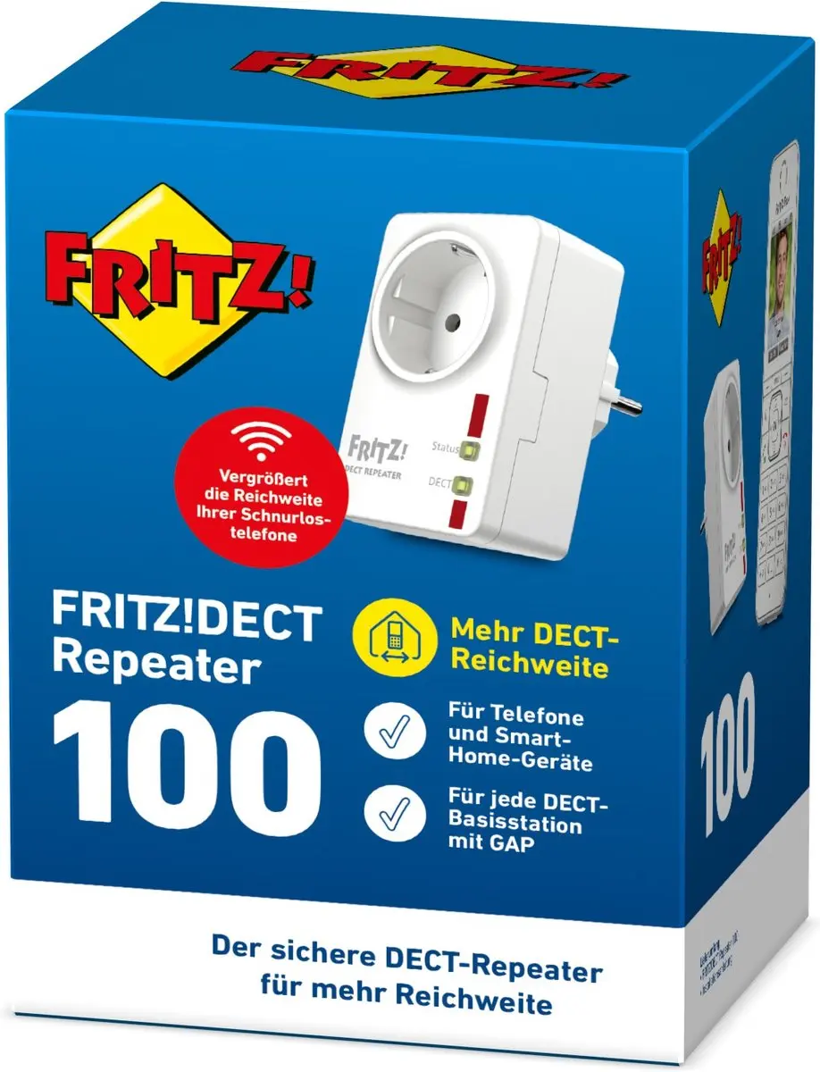 FRITZ!DECT Repeater 100 - Wifi-versterker - Wit