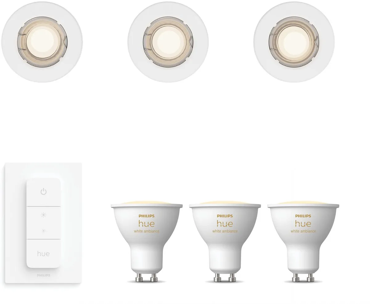 Philips Hue Peridot Inbouwspots 3 Stuks
