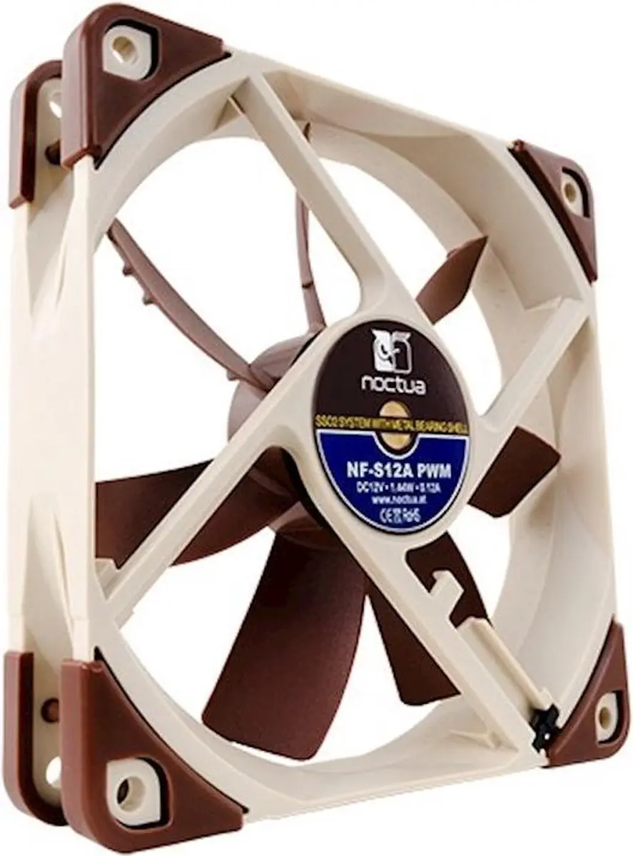 Noctua NF-S12A PWM 120mm Case Fan - Beige - afbeelding 6 van 6