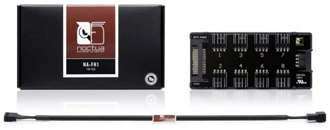 Noctua NA-FH1 Fancontroller 8x - 1x S-ATA 12V PWM - Zwart