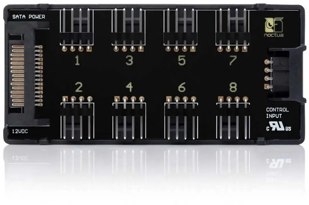 Noctua NA-FH1 Fancontroller 8x - 1x S-ATA 12V PWM - Zwart - afbeelding 6 van 6