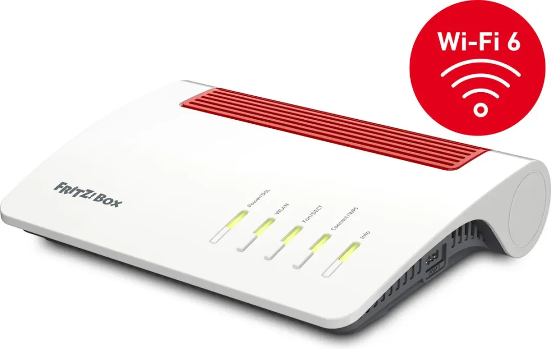 FRITZ!Box 7590 AX Router - WiFi 6 Dual-Band - 1200+2400 Mbps