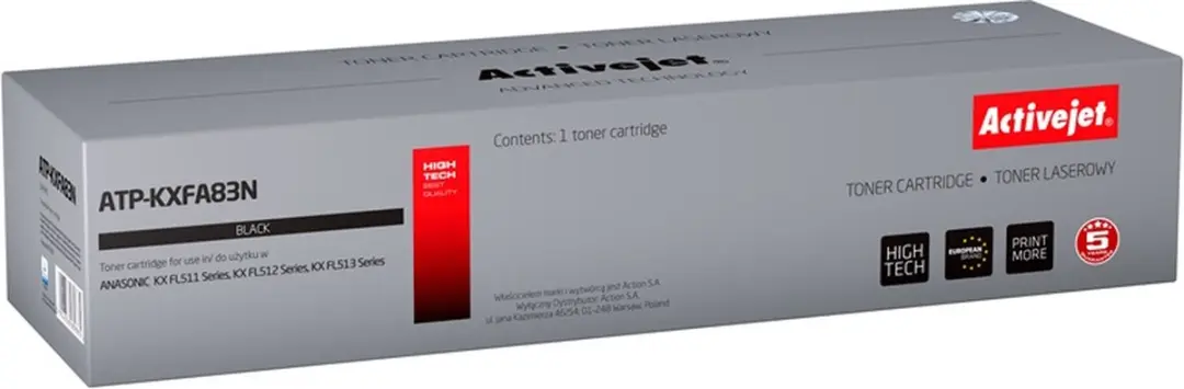 Ricoh ActiveJet ATR-100N Tonercartridge - 1200 Pagina's Zwart
