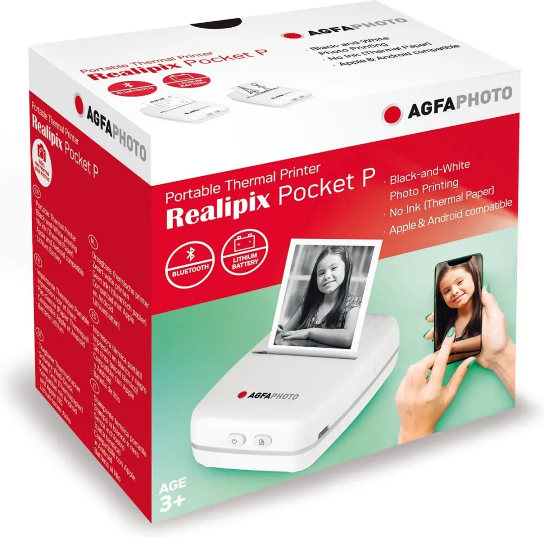 AgfaPhoto Realpix Pocket Printer ARKMPW - Wit - afbeelding 6 van 6