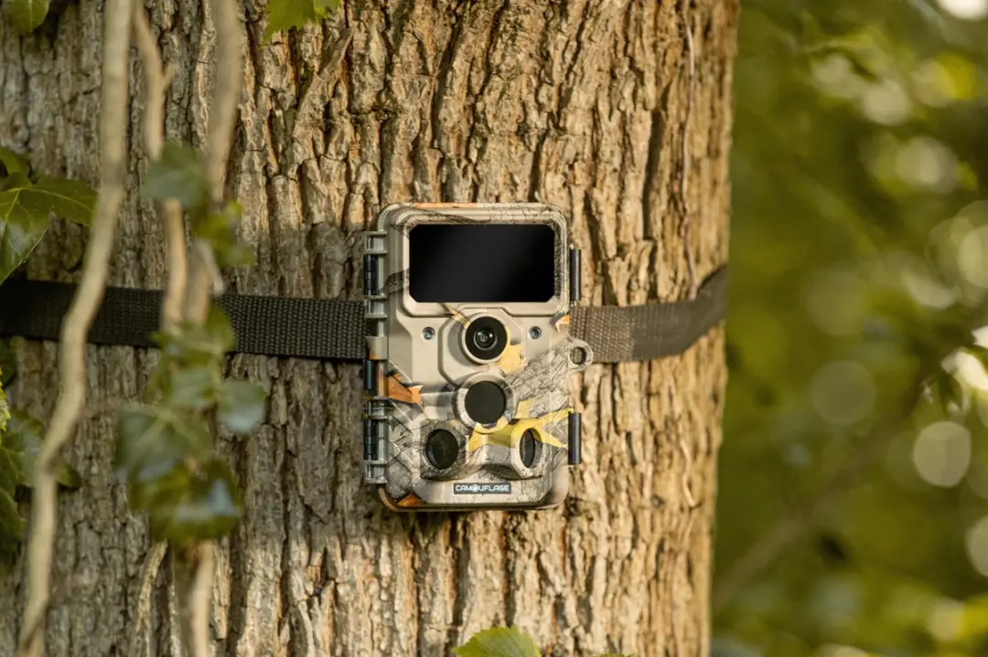Camouflage EZ60 WiFi Wildcamera - Camouflage Geel