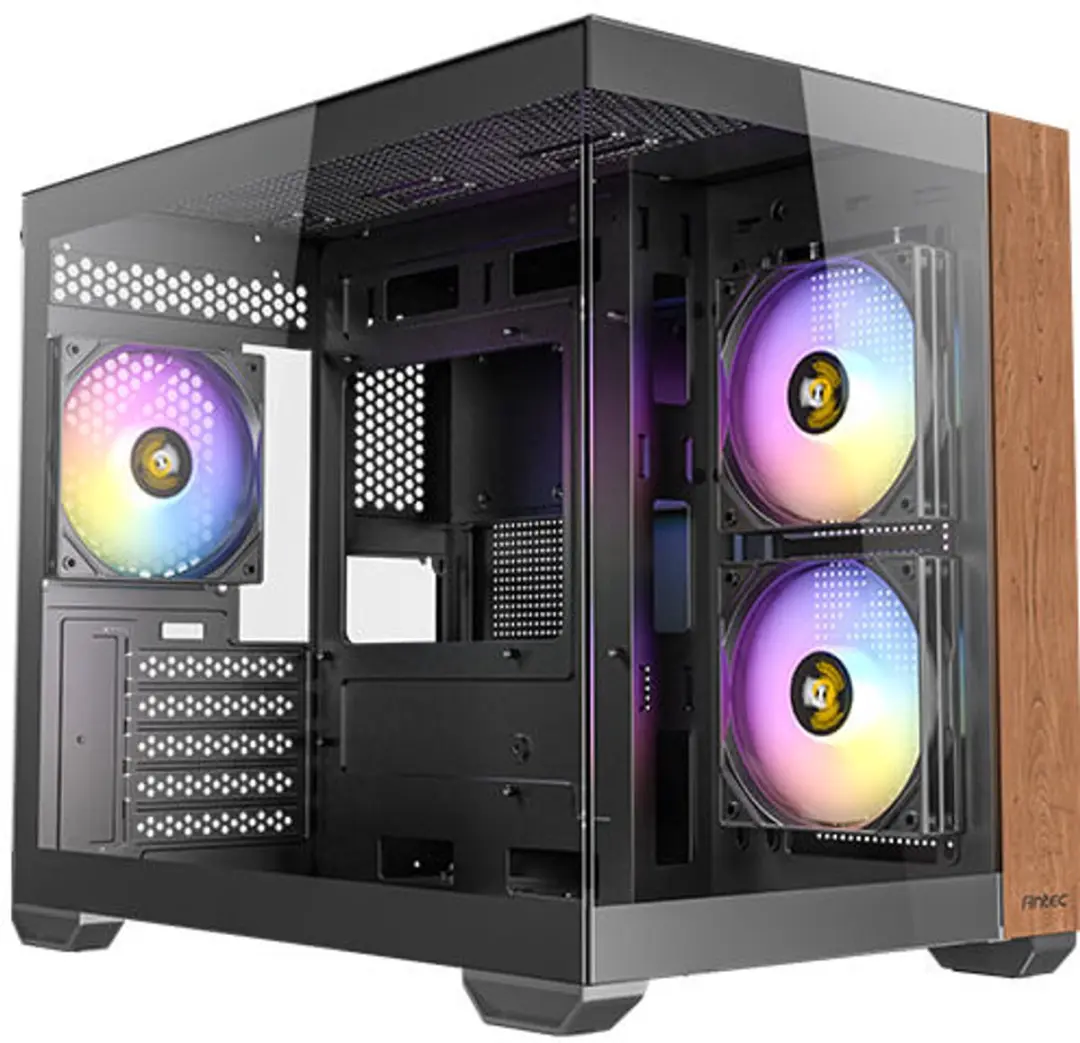 Antec CX600M Midi Tower - Zwart/Hout