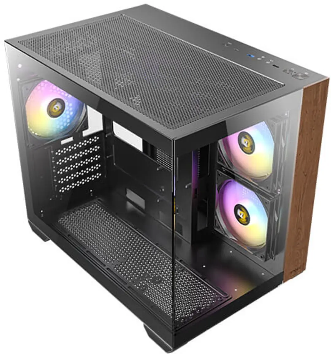 Antec CX600M Midi Tower - Zwart/Hout