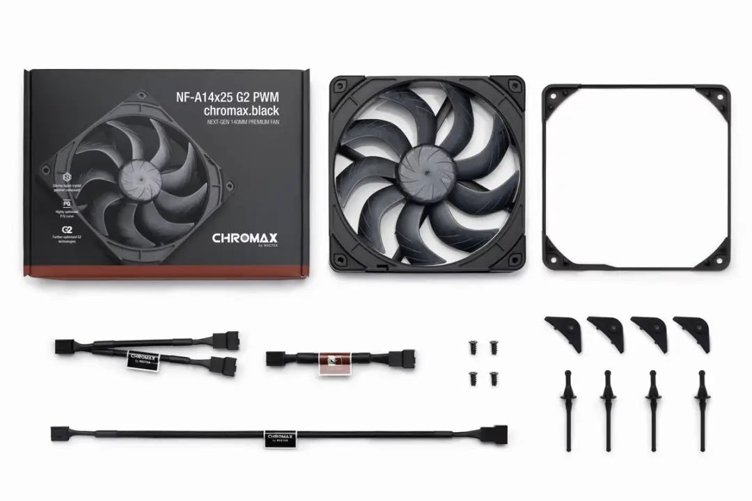 Noctua NF-A14x25 G2 PWM Ventilator - 140mm - Zwart