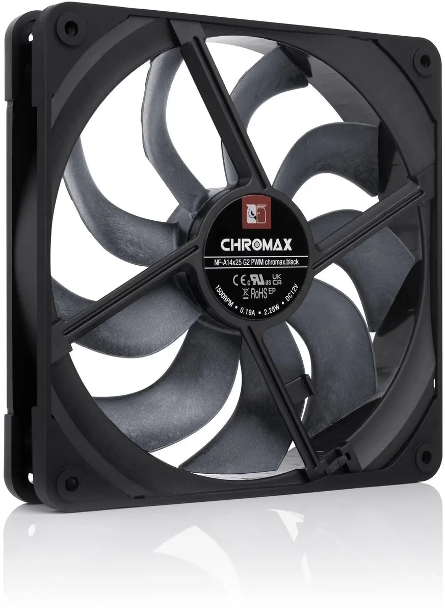 Noctua NF-A14x25 G2 PWM Ventilator - 140mm - Zwart
