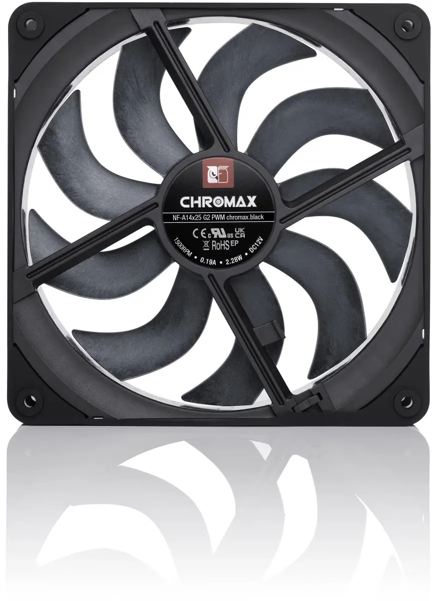 Noctua NF-A14x25 G2 PWM Ventilator - 140mm - Zwart