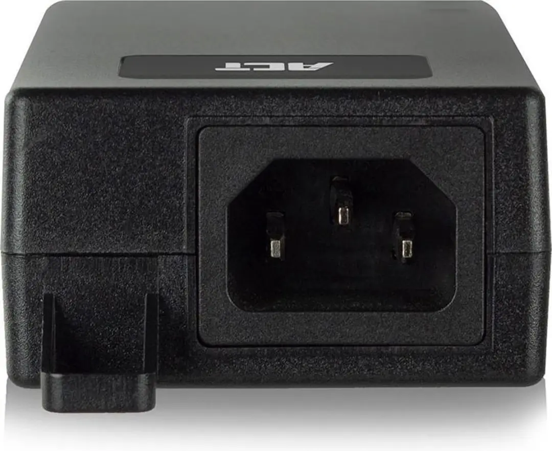 ACT AC4438 Gigabit PoE+ Injector 30W - Zwart