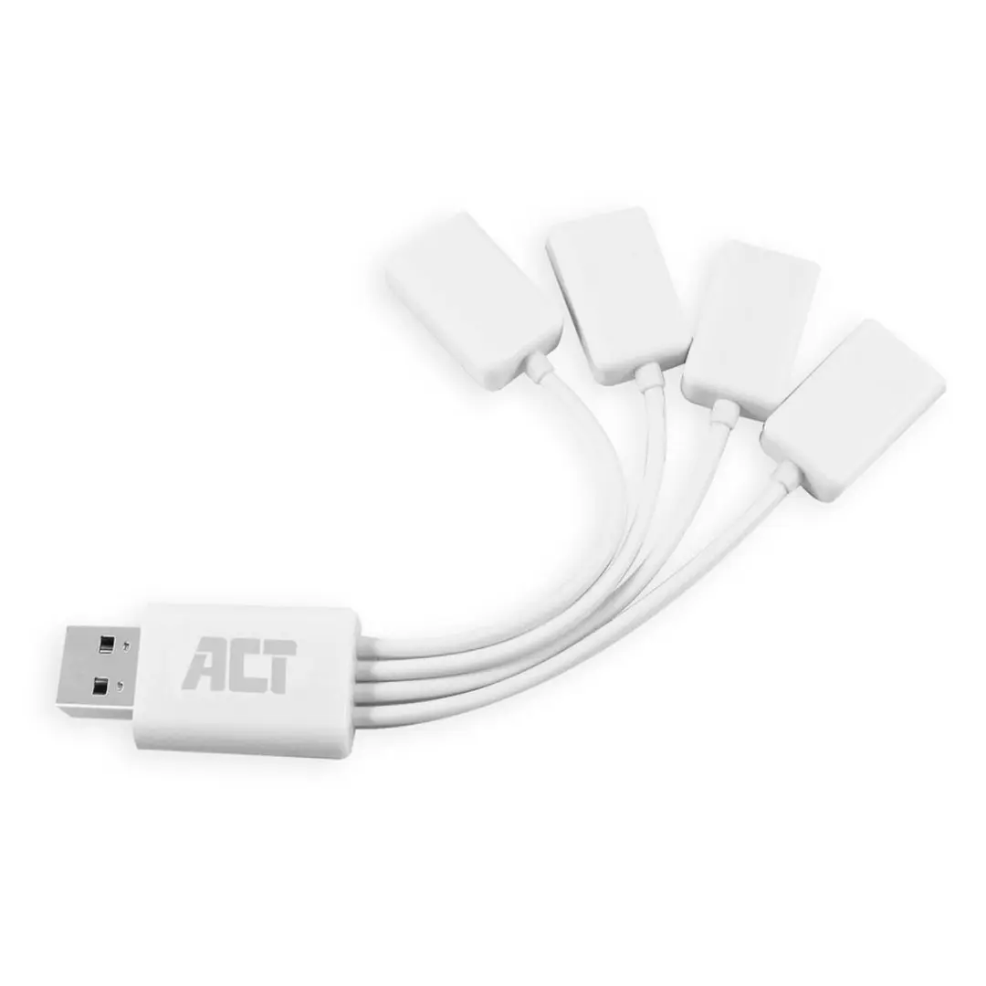 ACT AC6210 USB Hub 4 Poorten
