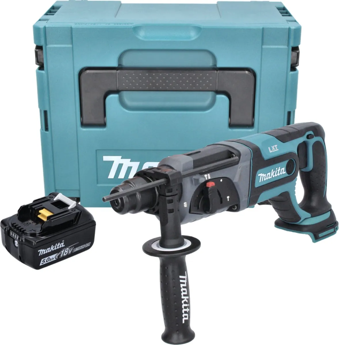Makita DHR241T1J Accu-boorhamer 18V 2,0J SDS-plus - 26mm - 1x 5,0Ah - afbeelding 4 van 5