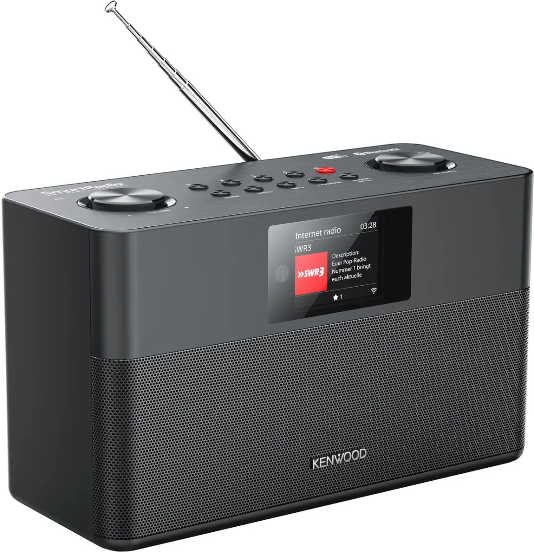 Kenwood CR-ST120S Smart Radio - DAB+ Bluetooth Zwart