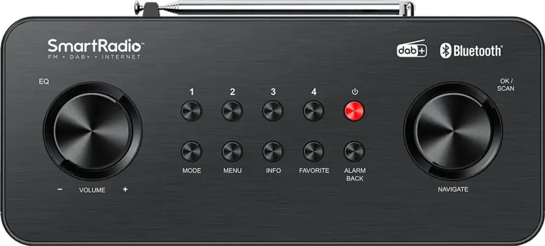 Kenwood CR-ST120S Smart Radio - DAB+ Bluetooth Zwart
