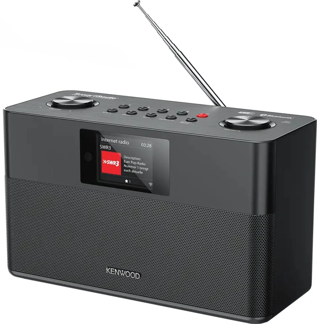 Kenwood CR-ST120S Smart Radio - DAB+ Bluetooth Zwart