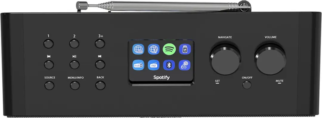 Kenwood CR-ST90S Smart Radio - 8 uur batterij - Zwart