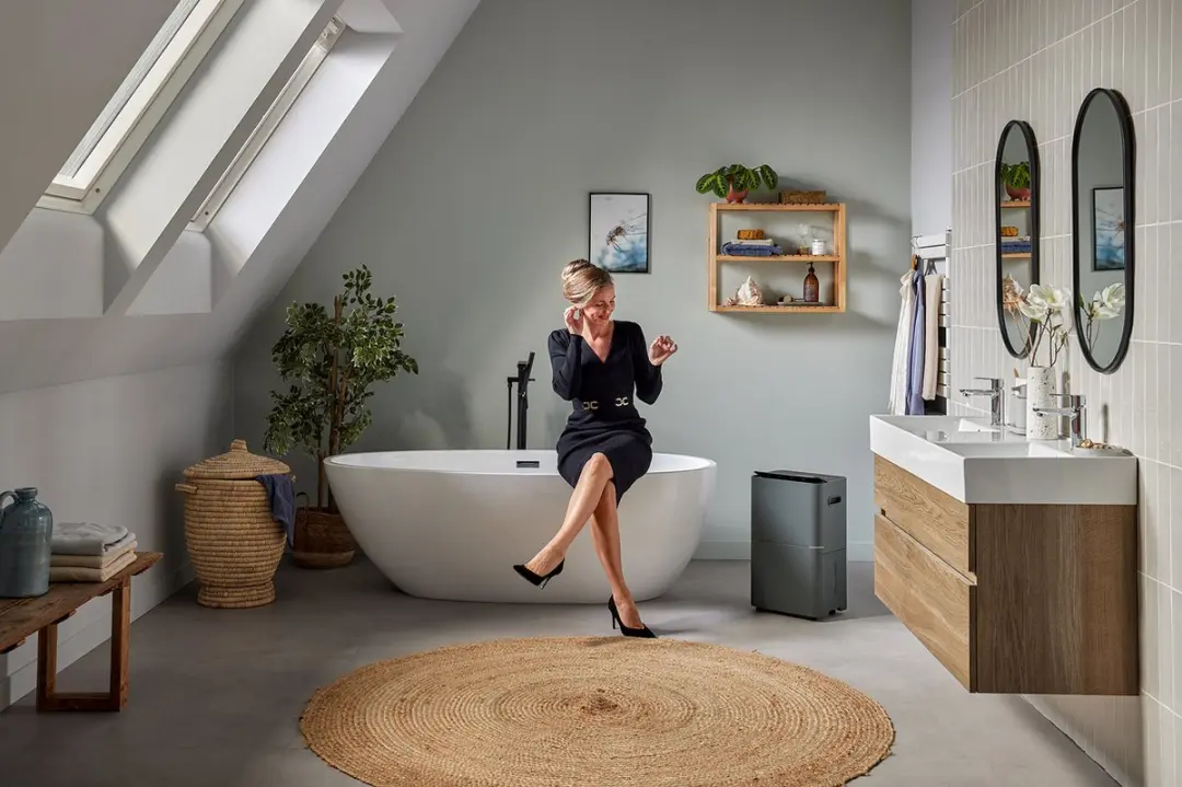 Qlima D 812 Smart Luchtontvochtiger 12L - Grijs