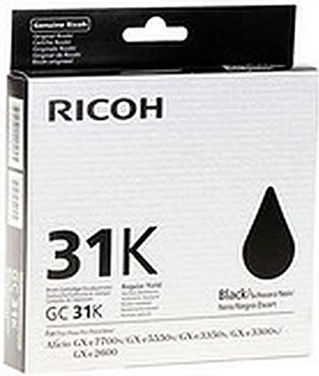Ricoh GXE3300 GXE3300ZW Gelcartridge - 1500 pagina's - Zwart