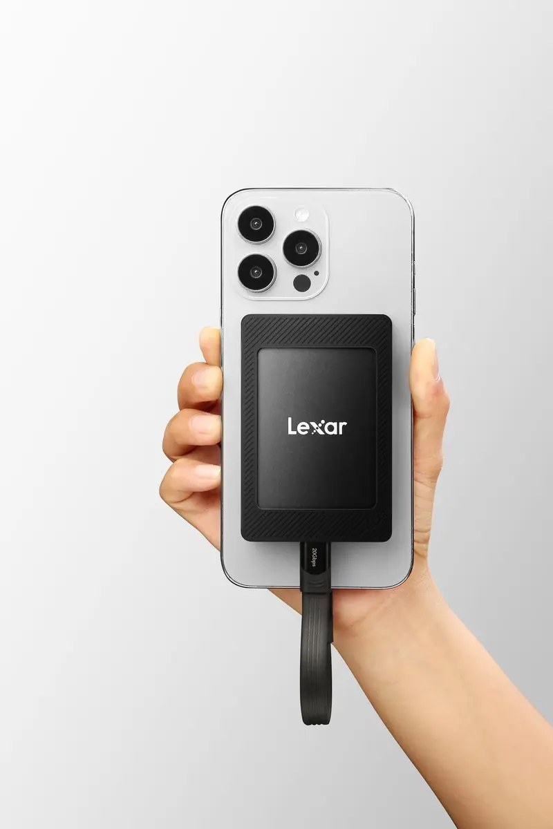 Lexar SL500M Portable SSD 1TB - Magnetische Set - Zwart