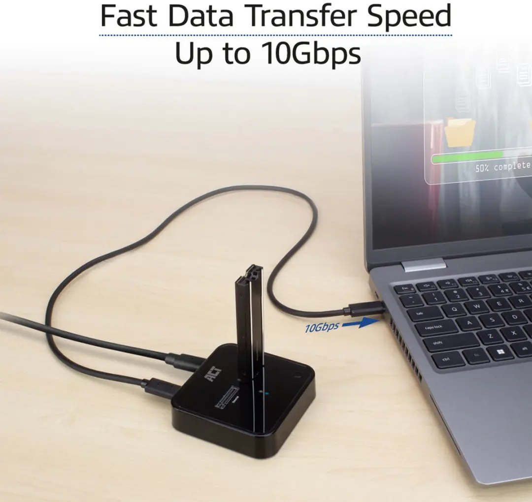 ACT AC1502 M.2 NVMe/PCIe SSD Docking Station - USB-C 3.2 Gen2 - Zwart
