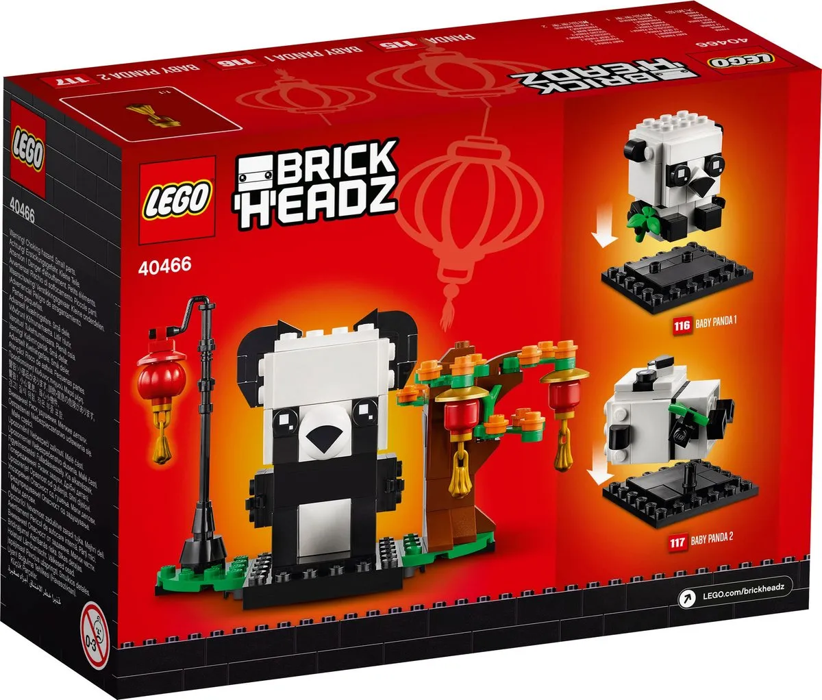 LEGO Brickheadz 40466 Chinees Nieuwjaar Panda - afbeelding 6 van 6