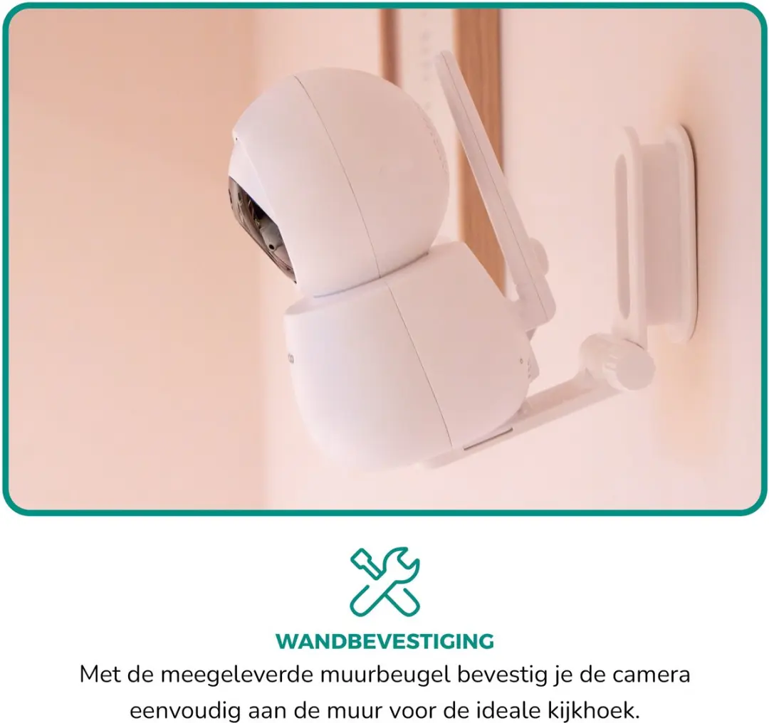 Alecto DVM2050 Babyfoon met Camera 5 inch - Wit