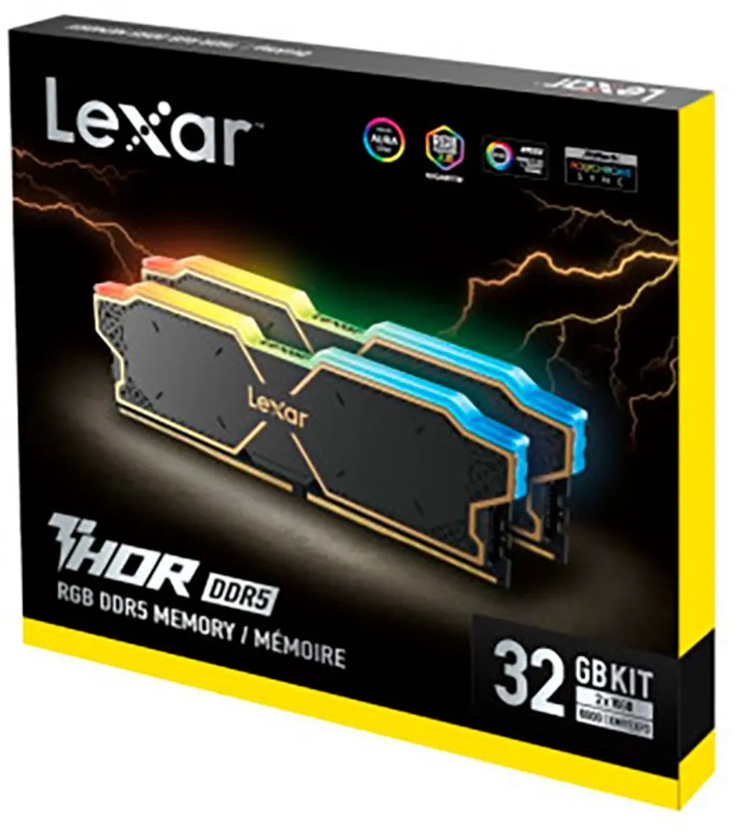 Lexar LD5U16G60C38BG-RGD DDR5 RAM 6000MHz - 32GB (2x16GB) Grijs