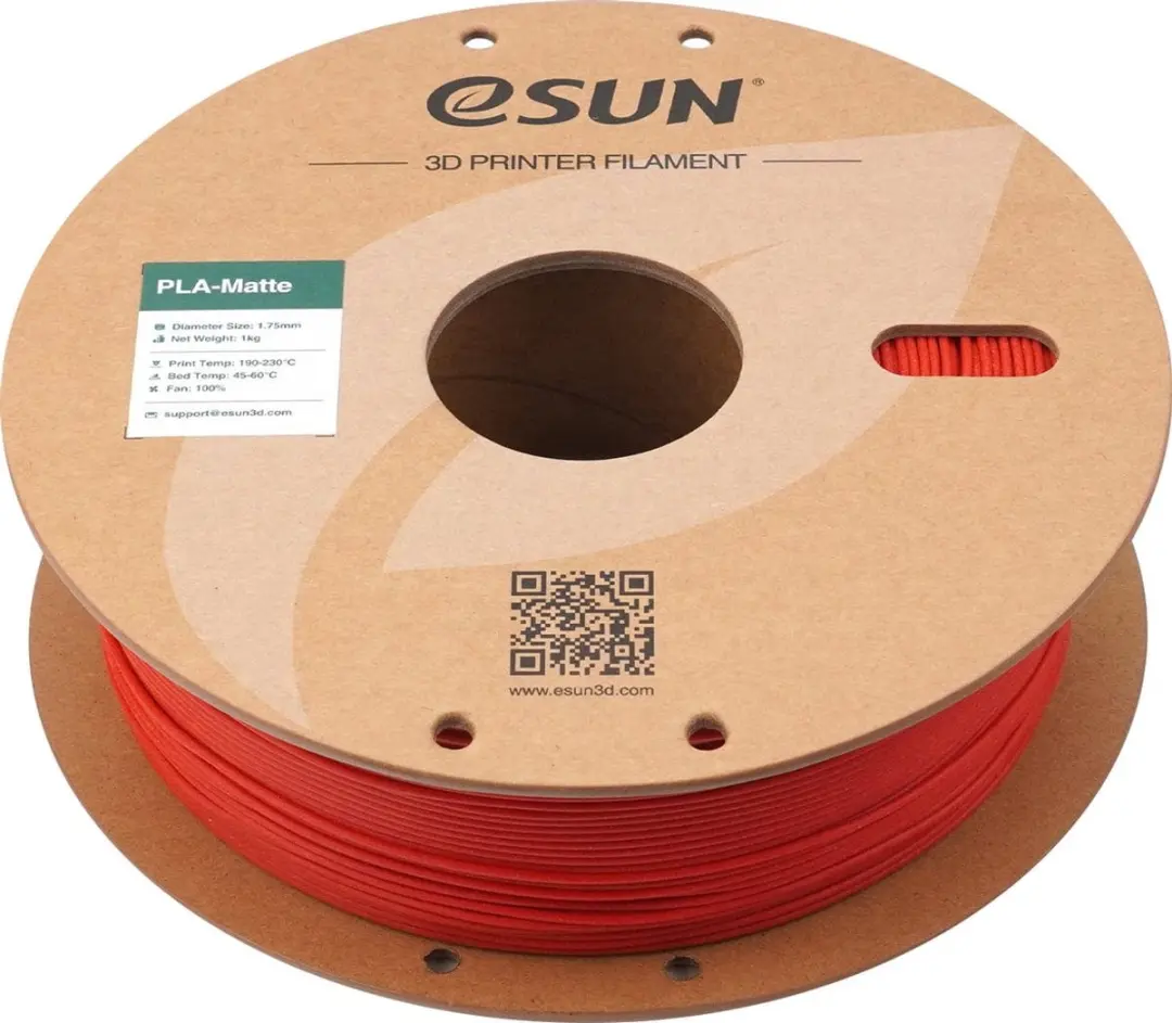 ESUN PLA-Matte 3D Filament 1.75mm 1kg - Brandweerwagen Rood