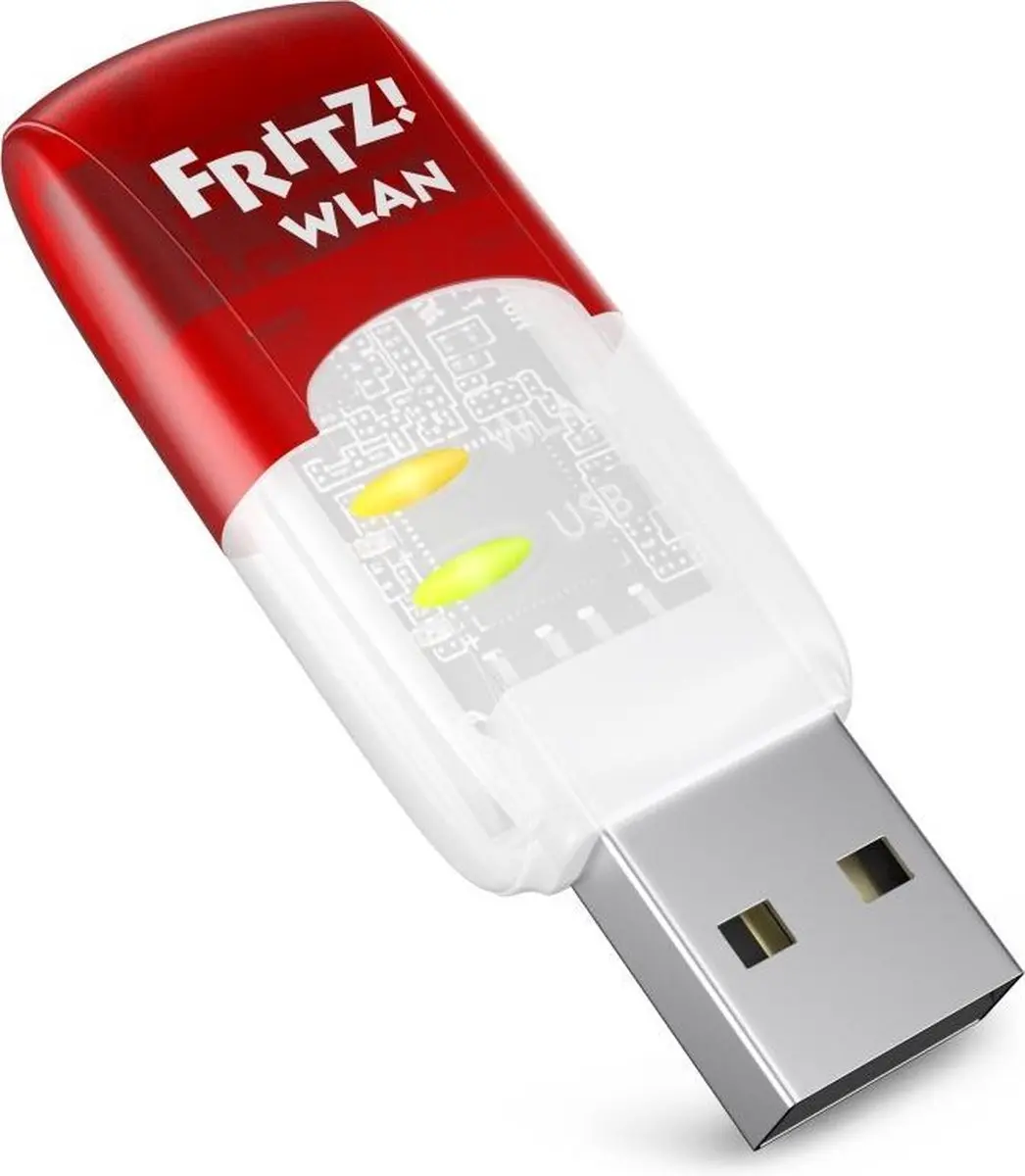 FRITZ! WLAN Stick AC 430 - USB WiFi-adapter - Rood/Wit