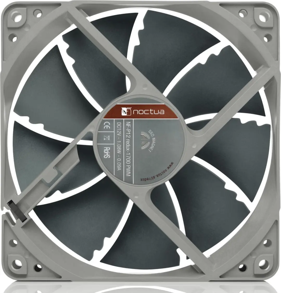 Noctua NF-P12 Redux 1700 PWM 12cm Ventilator - Grijs