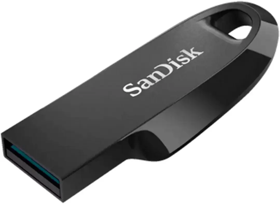 SanDisk Ultra Curve USB Stick 128GB - Zwart