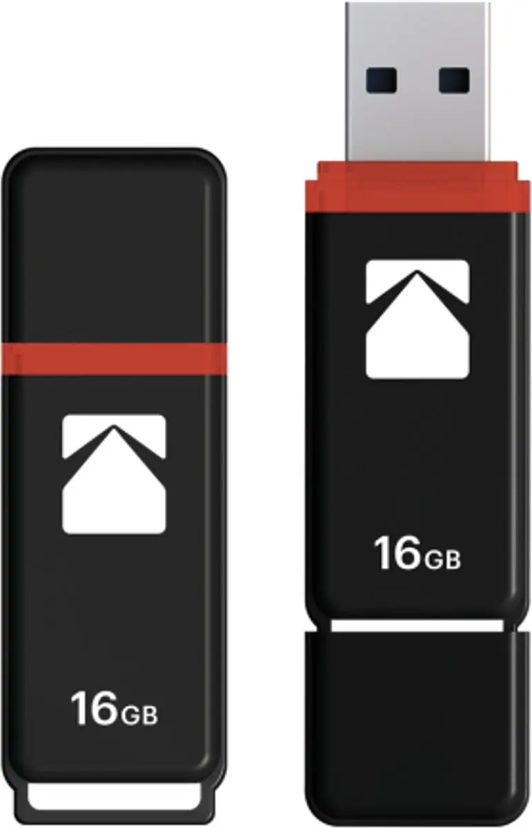 Kodak II Classic K102 USB Stick 16GB - 3-Pack - Geel/Blauw/Rood