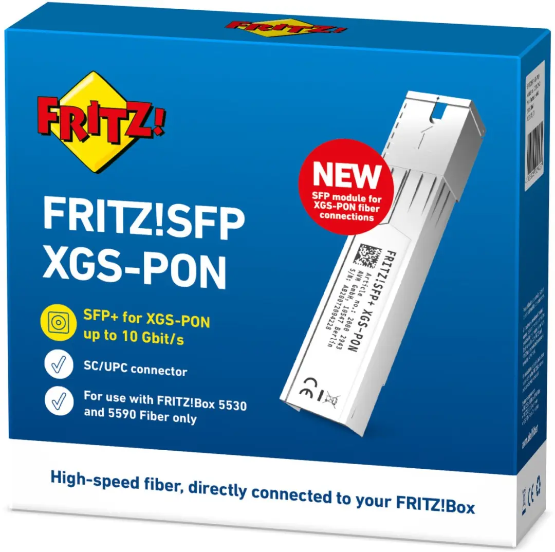 FRITZ! SFP XGS-PON 20002943 - 10 Gbit/s - 20km - Wit