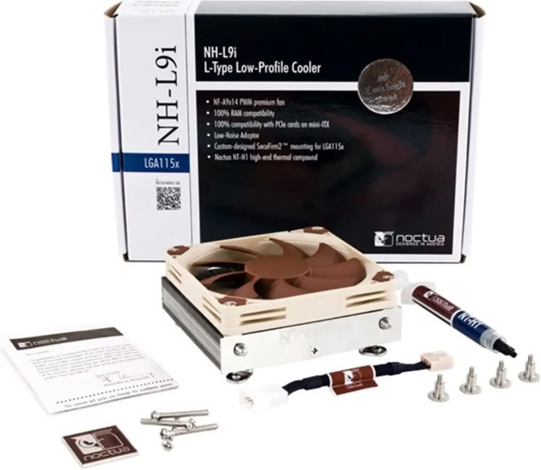Noctua NH-L9i Box Ventilator 9.5cm - Brons - afbeelding 6 van 6