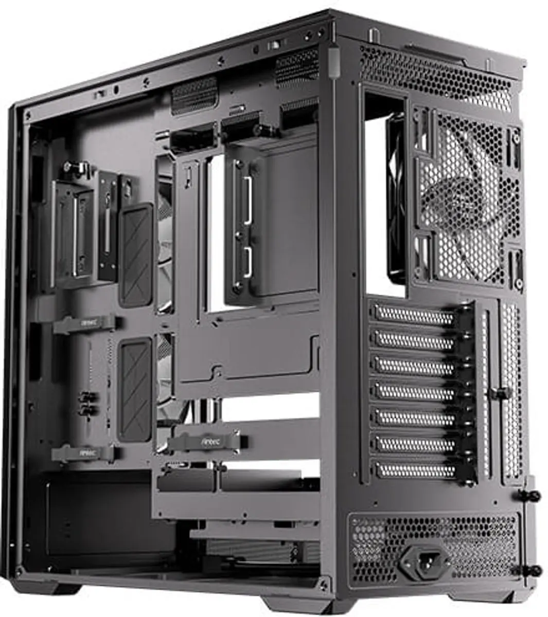 Antec Flux Rear Midi Tower - 3 Ventilatoren - Zwart