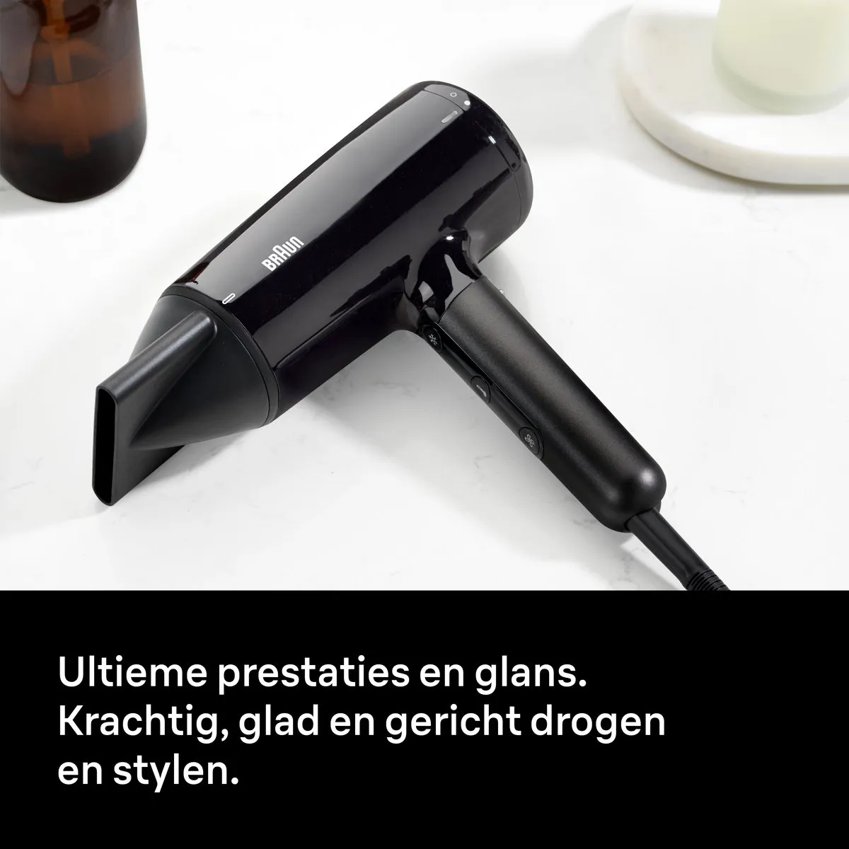 Braun HD4.1 BRHD410E Föhn - 2100W - Mat Zwart